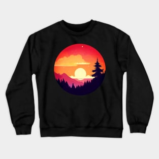 Orange sunset Crewneck Sweatshirt